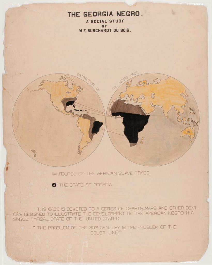One of 58 charts and graphs compiled for the ‘American Negro’ display at the Exposition universelle