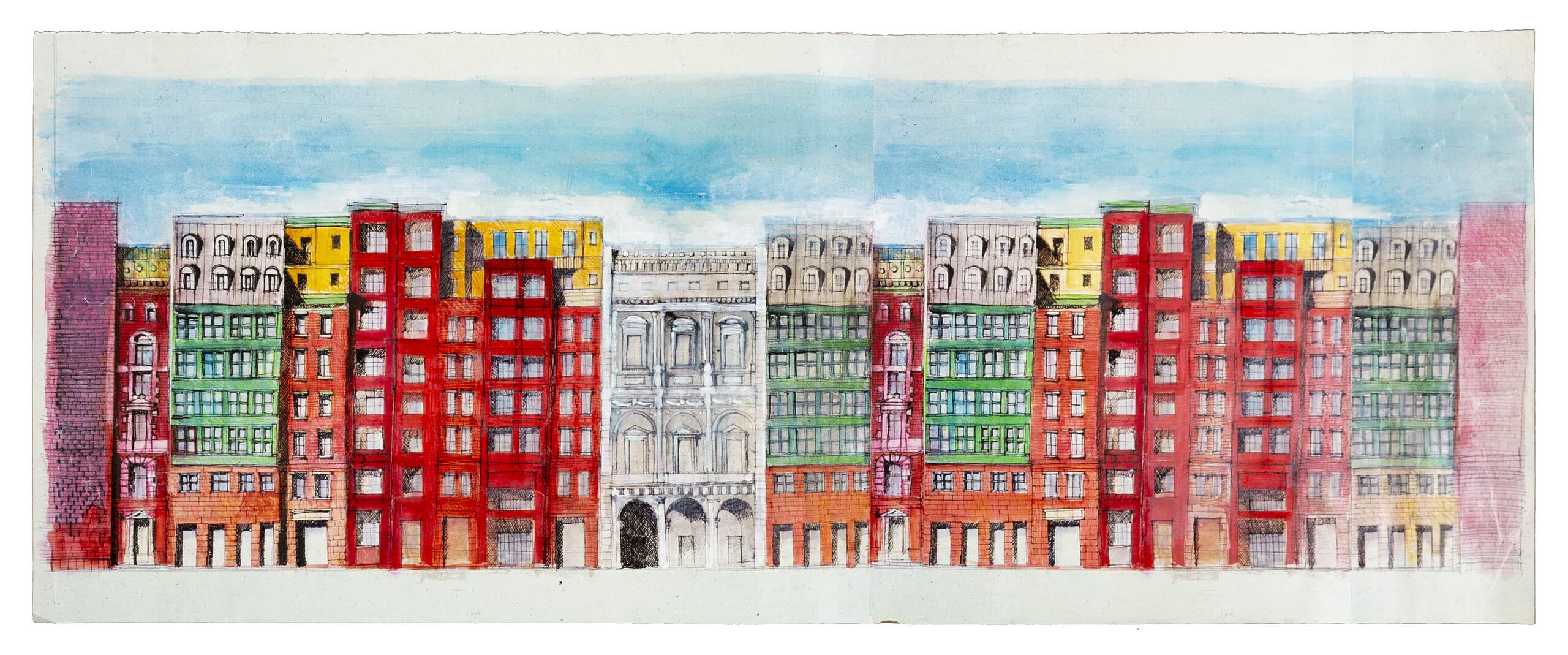 Aldo Rossi: the First Sketch and the Final Drawing – Drawing