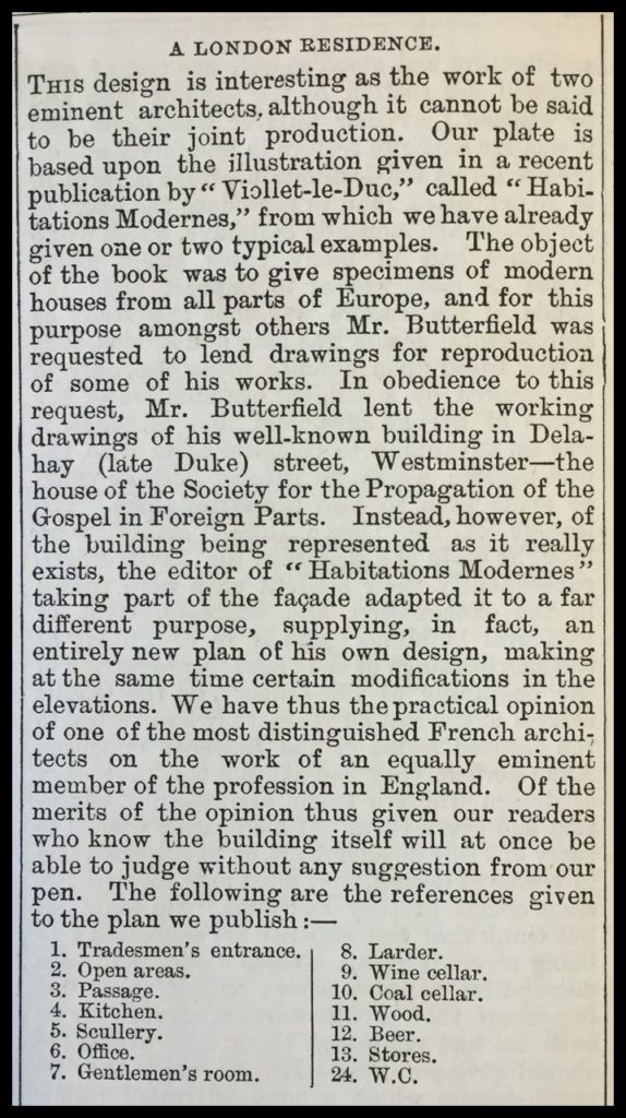 The Building News, 30 March 1877, detail, 1877. Newspaper.