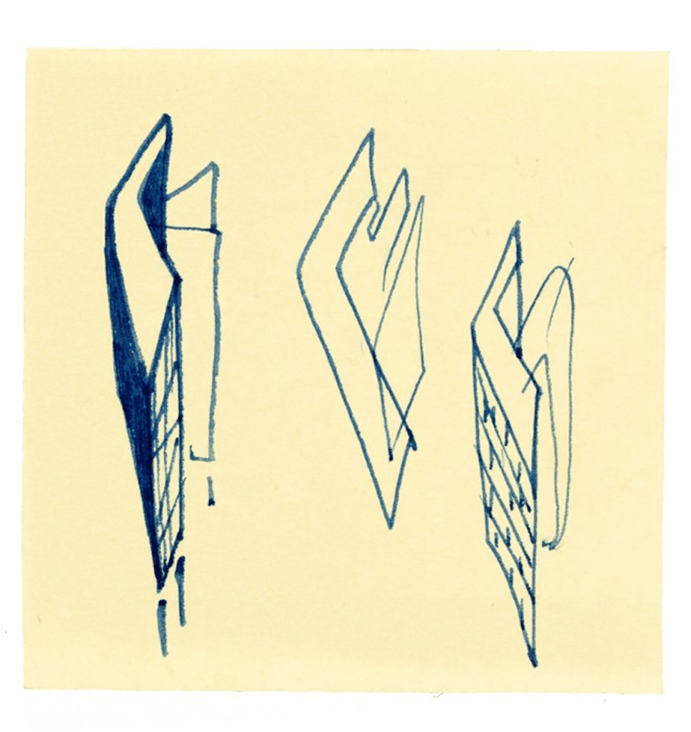 zaha hadid hand drawings