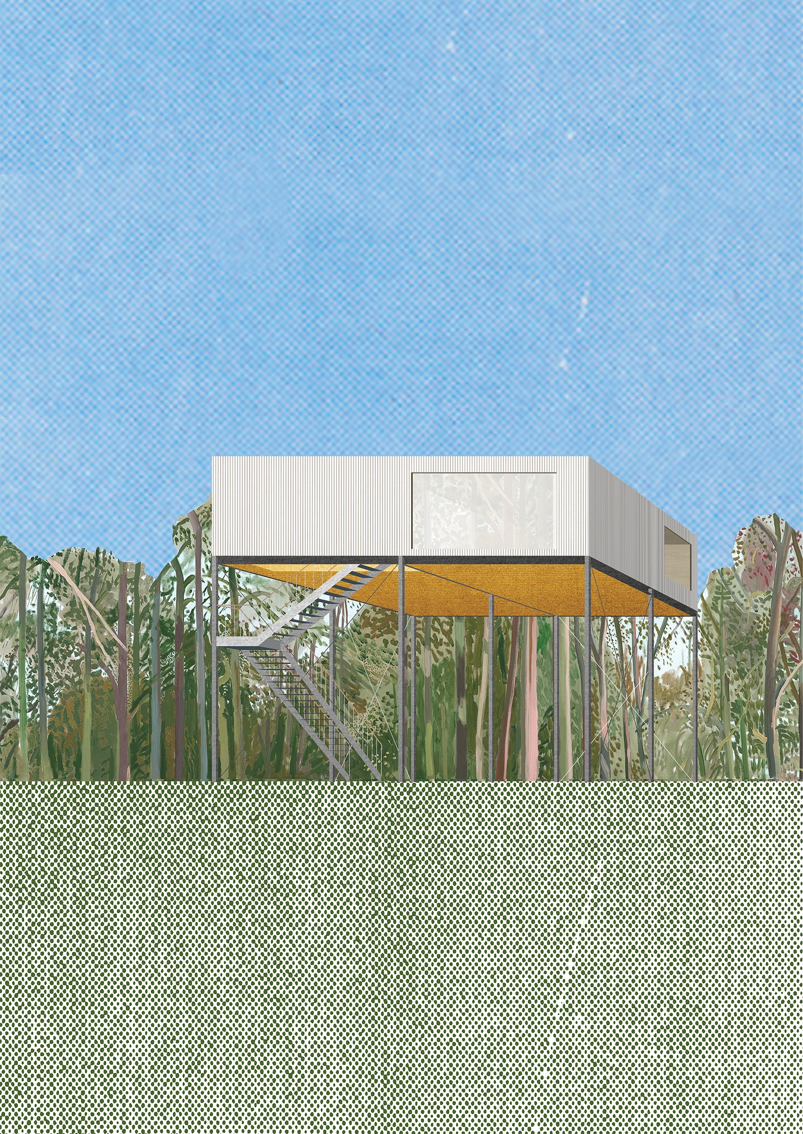 Pilotis in a Forest  Go Hasegawa and Associates