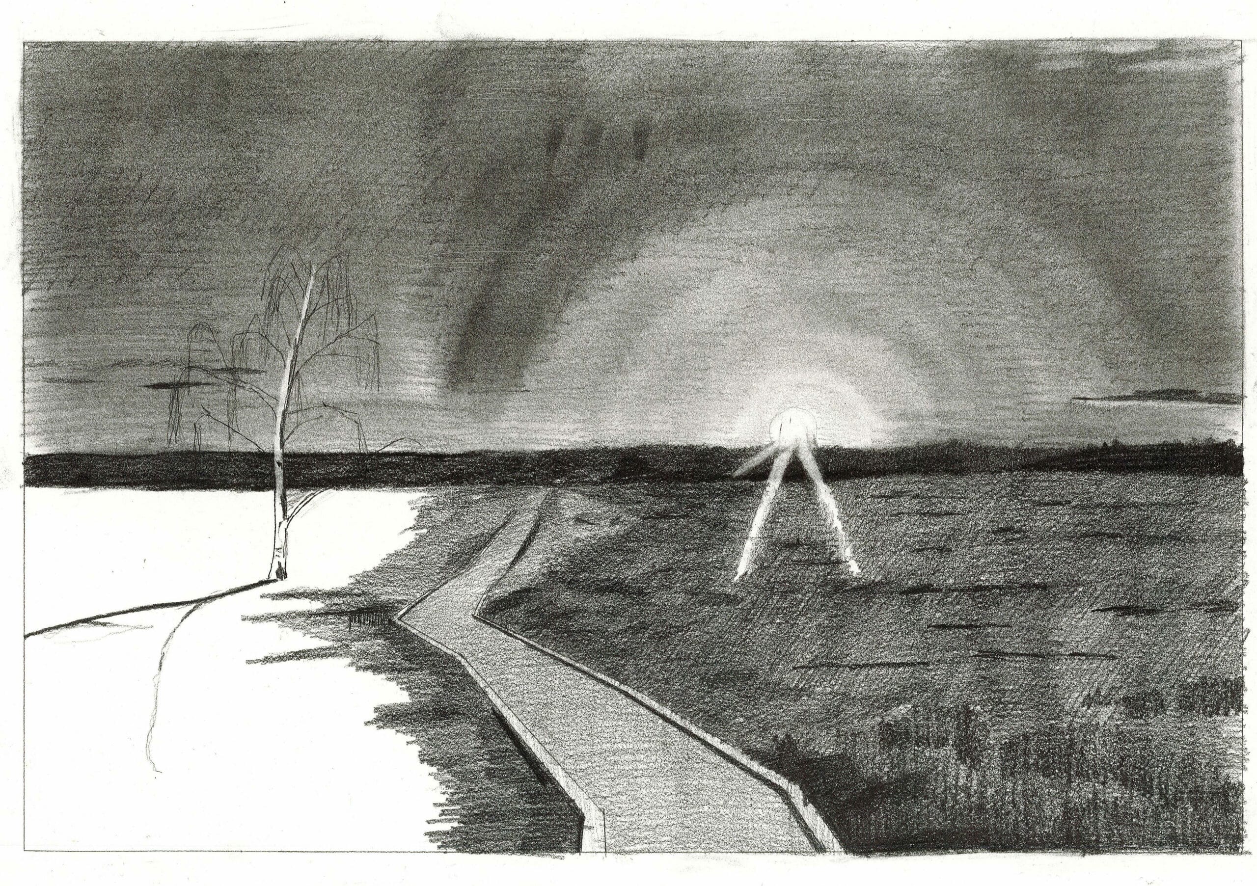 long road drawing